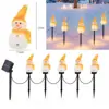 Rice grain snowman yellow-1 set of 5 pieces-solar powered-3w