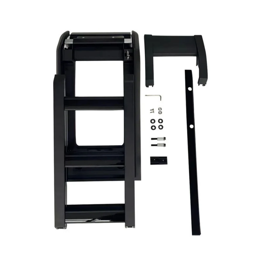 TIYPEOR Aluminum Alloy Climbing Ladder for Land Rover Defender for 2020 - 2025 110 90 130 Off-Road Foldable Side Ladder Upgrade