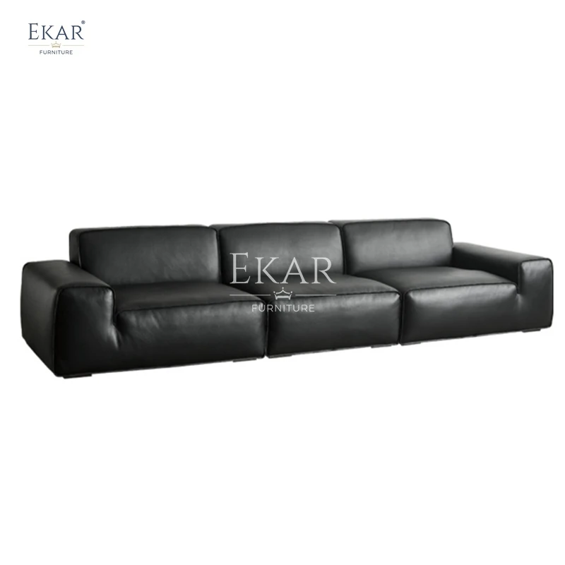 product new design ekar modern nappa leather half leather sofa living room furniture-64