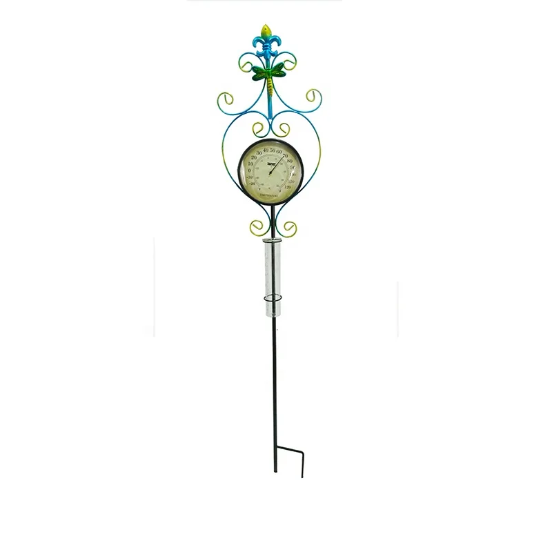 2022  Patio Thermometer Rain Gauge Stake