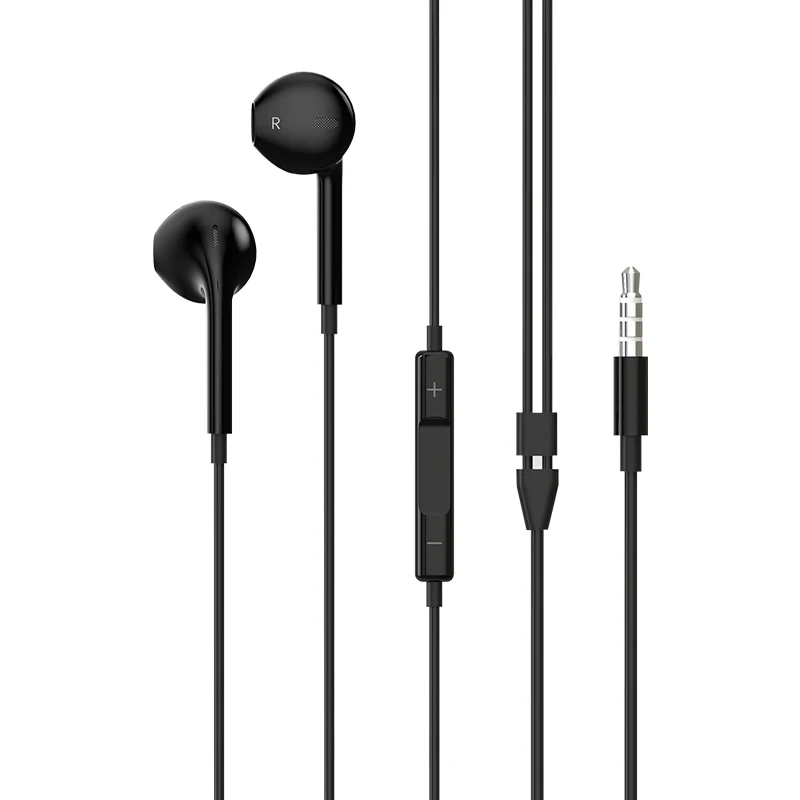 Белый 3,5 мм jack для йоги TPE наушники гарнитуры 1,2 M гарнитура Хэндс фри, стерео in-ear проводные наушники