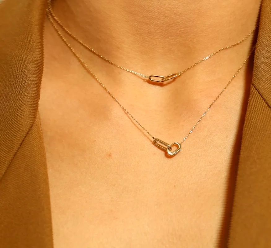 Mercery Eternal Diamond Necklace Kalung Jewelry 14k Solid Yellow Gold