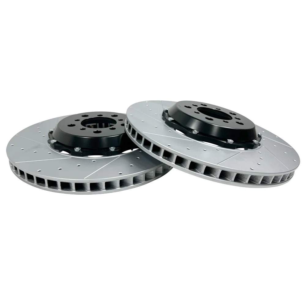 Bmw M5 Front Drilled & Slotted Brake Disc Rotors - Oem Replacement