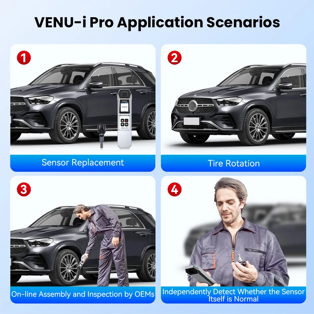 Narzędzia do kontroli ciśnienia w oponach Thinkcar VENU IPRO z 2025 r. System TPMS, czytnik kodów samochodowych, narzędzia do programowania czujników, współpracujące z 689BT VO7S