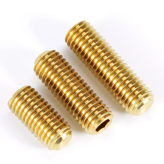 product high quality durable din913 brass set screws hex socket set screws-63