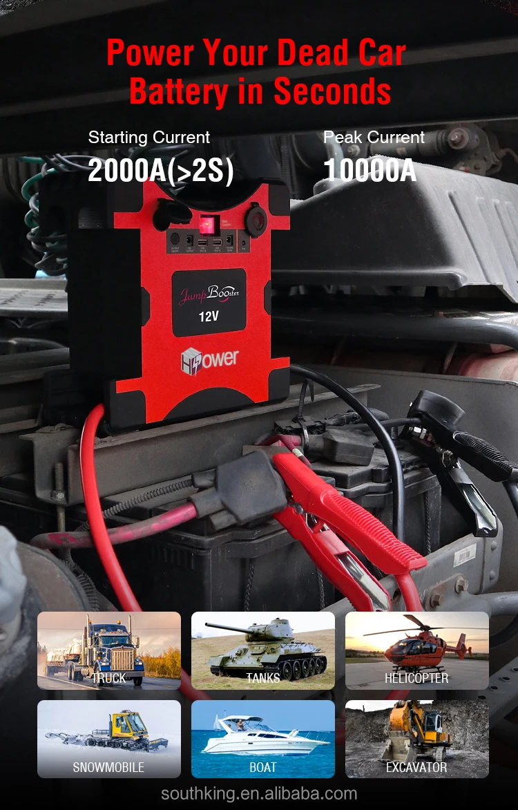 Half Minute Power 64000mah Big Capacity Truck Jump Starter Heavy Duty