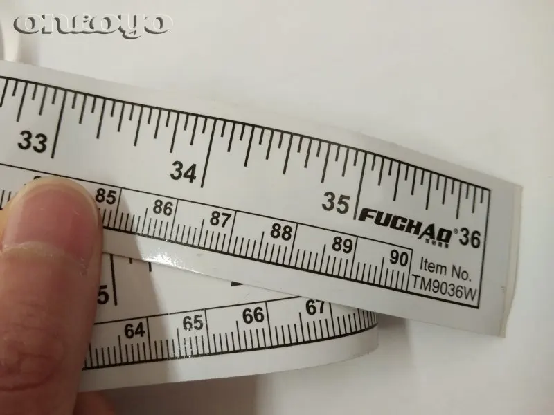 30 cm, metro a nastro in acciaio autoadesiva, righello bianco adesivo per misurazioni di precisione nella lavorazione del legno