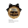 Gold New Year bow disco