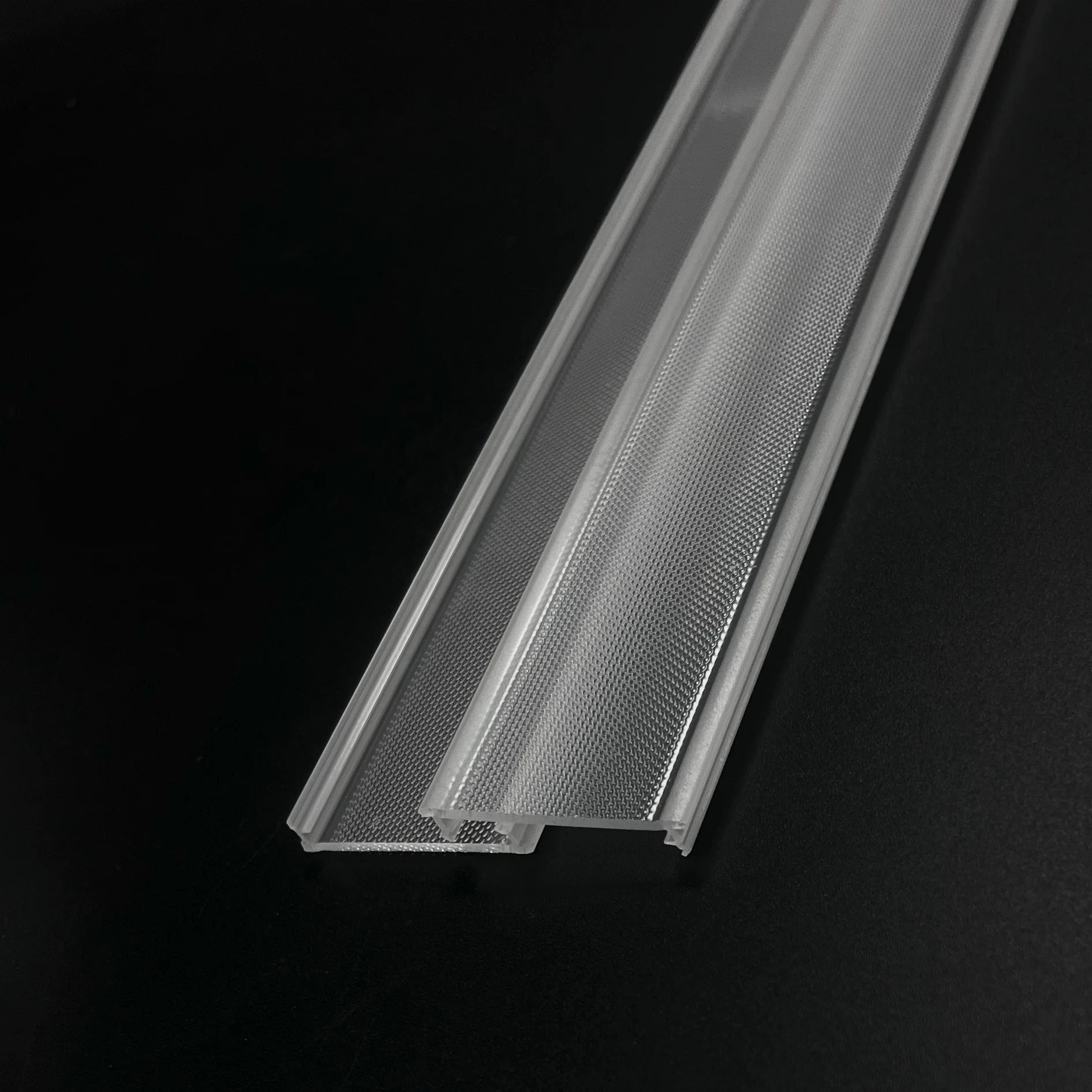 Bming PMMA Acrylic Micro Prismatic Diffuser Led Embossed Linear Light Cover Anti-glare