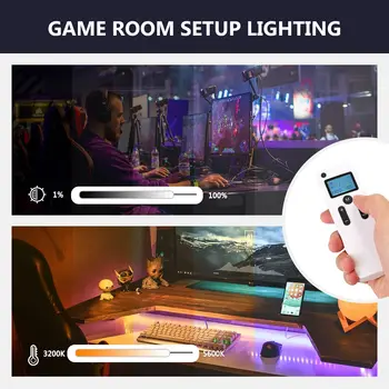 Neewer Advanced 16-inch 3200-5600K LED Ring Light Support Manual Touch Control with LCD Screen detail image