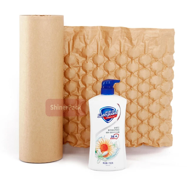 Factory Recommend Biodegradable Air Cushion Bubble Film Wrapping Paper Roll Air Bubble Paper Wrap Roll For Protection