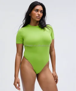 Women's Solid Colors T-Shirt Sportswear One Piece Practice wear Yoga Outfit Manufacturer Own Label Plus Size Available