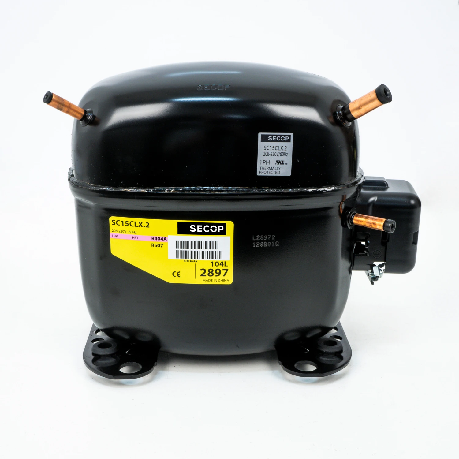 Refrigeration Helmetic Scroll Compressor SCE15CNLX Refrigerants