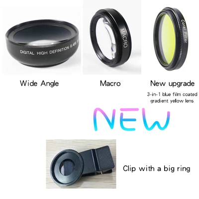 Wholesale Universal Clip Aquarium Coral Lens Filter Basic Kits For Phone