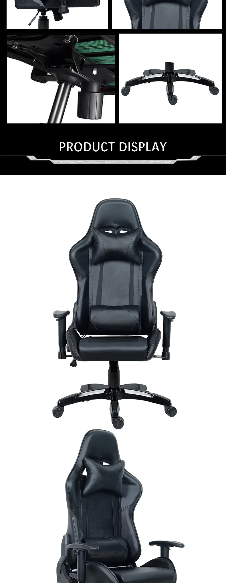 Wholesale High Back Armrest Racing Ergonomic Cheap Gaming Chair Sillas