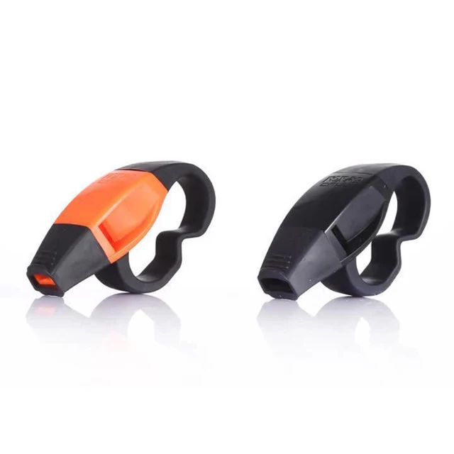 ABS Finger Grip Referee Whistles,  Football Basketball Sports Survival Big Sound Whistle, Sports Accessories, Wholesale