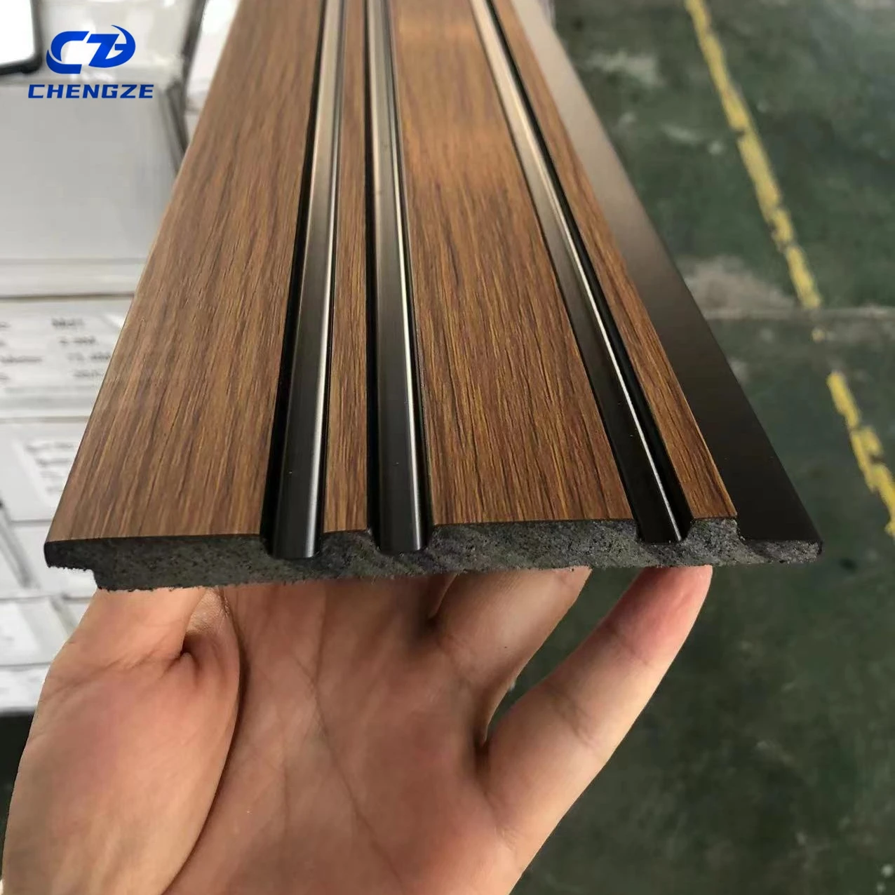 High Quality Easy Installation Modern Design Decorative PS Fluted Wall Panel