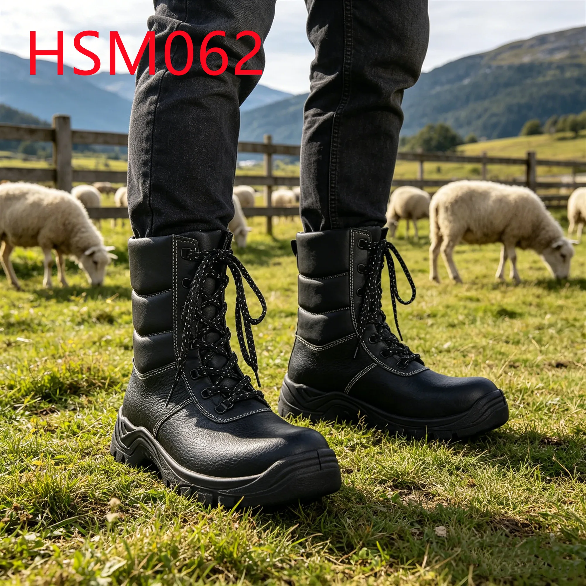 HY,Anti-Chill -45 Degree Insulated Durable Black Tactical Gear Boots North-Europe Market Popular Winter Marching Boots HSM062