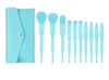 Blue Makeup Brush Set