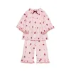 Pink home clothes suit
