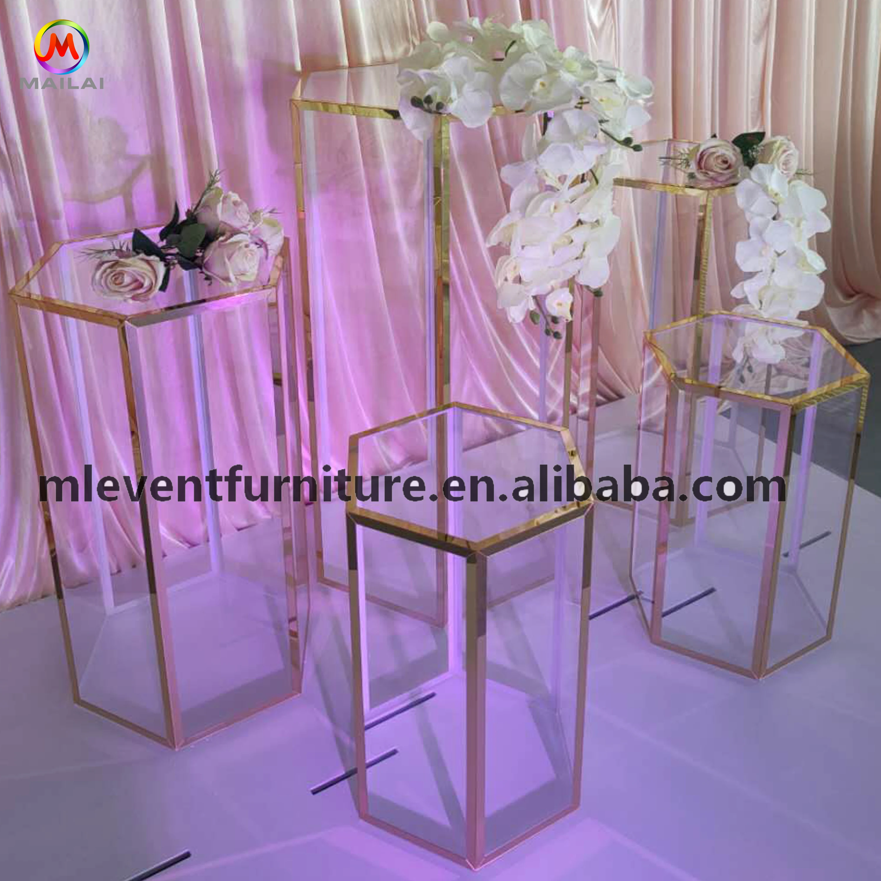 Cilindros acrílicos, soporte de decoración de Pedestal, pilares redondos,  columna de zócalo, mesa de postre para pastel, exhibición para fiesta,  cumpleaños, boda, telón de fondo -  México