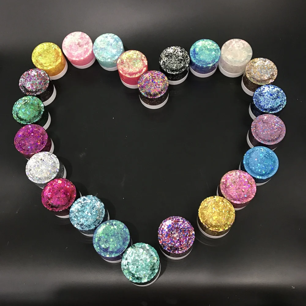 Wholesale Eco Gel Glitter Gel Peel Off Holographic Chunky Glitter Gel