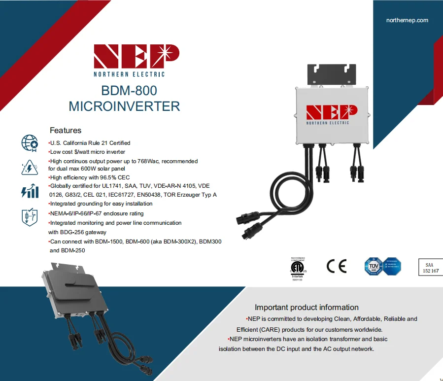 Nep Inverter NEP Solar Micro Inverters - Efficient on-Grid Solutions