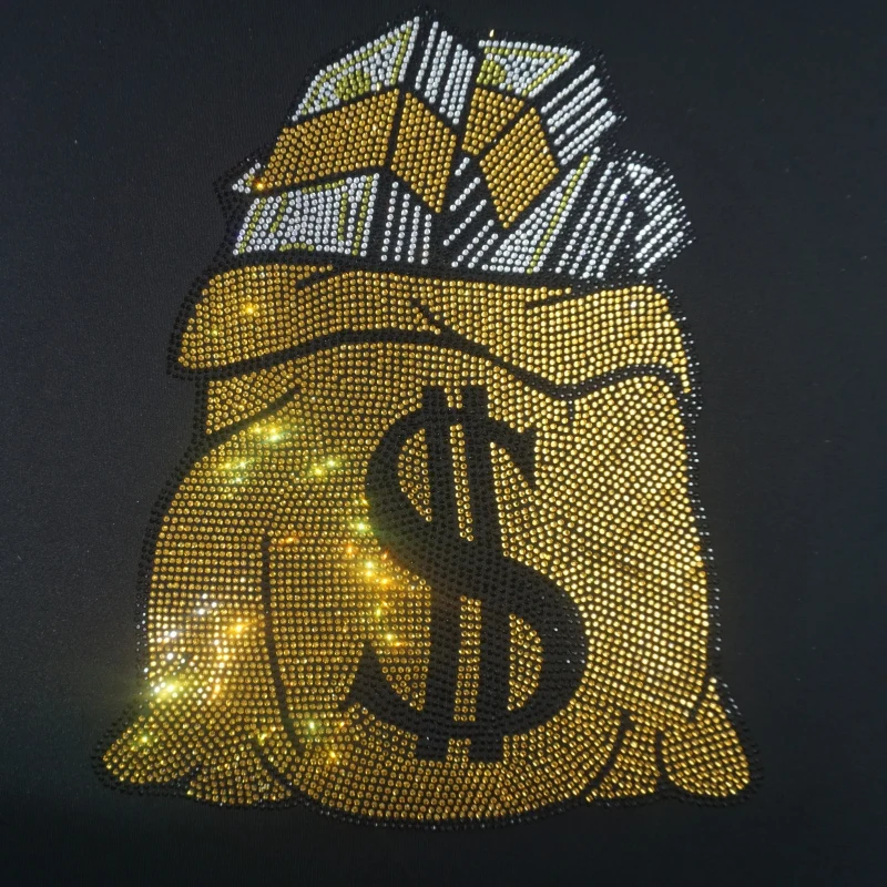 Free sample custom bling Football Mom rhinestone hot fix motif heat pess rhinestone transfer iron on for t-shirt