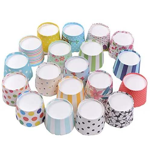 Custom Printed Paper Cupcake Liners  Baking Cups Premium 5cm Moldes  Muffin Cups Cake LinersMini Disposable Container Capacillo