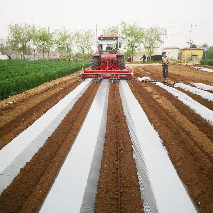 Agriculture Machine with Cultivator Ridger and Plastic Mulch Layering Applicaror Machine