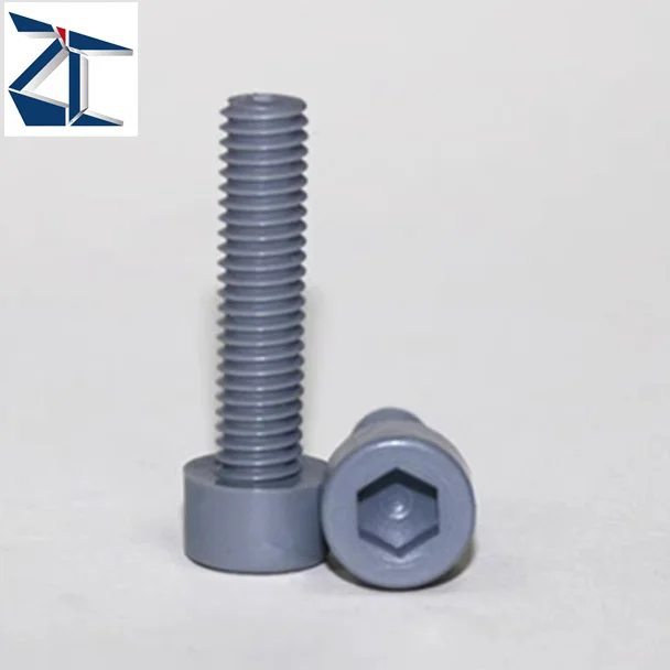 High quality factory manufacture custom plastic screw Peek Pp Pvdf Nylon Pc Pa66 Pvc Pe screw injection molding screw