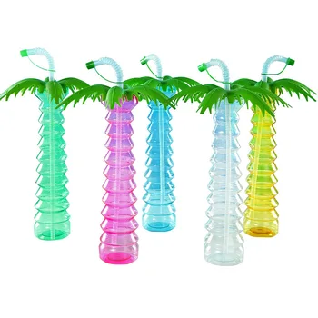 2024 New Design 16oz  Plastic Tumbler Cups LED Yard Cup Slush Bottle Yard Glass Cup Juice Bottle for Party Drinks