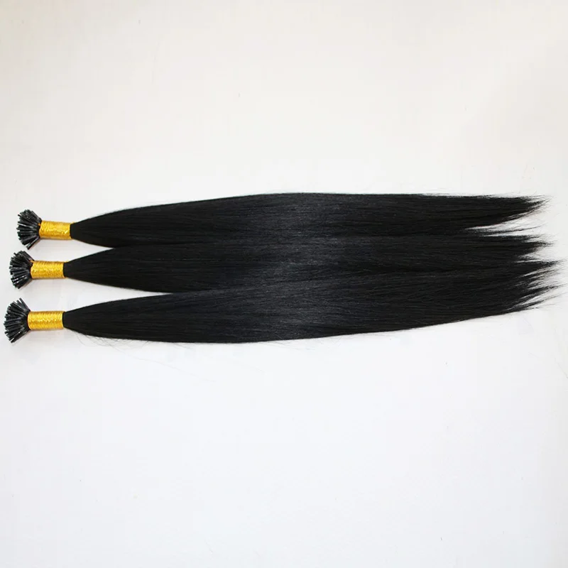 2025 Wholesale Top Quality Unprocessed I-tip Hair Pre-bonded Human Keratin  I tip human hair extensions supplier