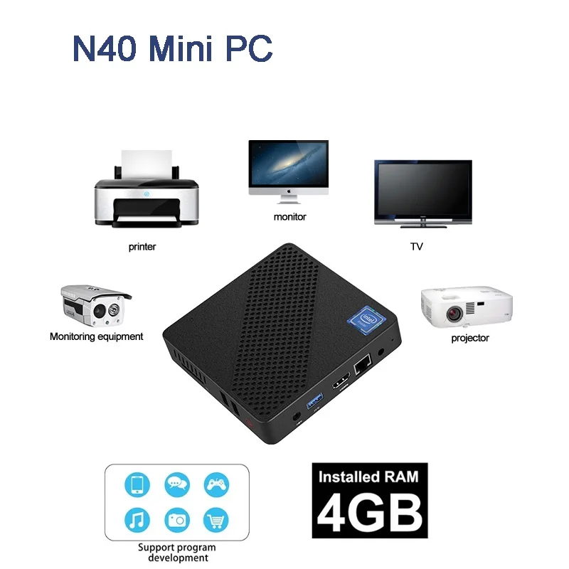 Minisforum N40 Mini Pc Rts Intel Celeron N4020 Fanless Pc Desktop Pc Gaming Computer Buy Mini 5167