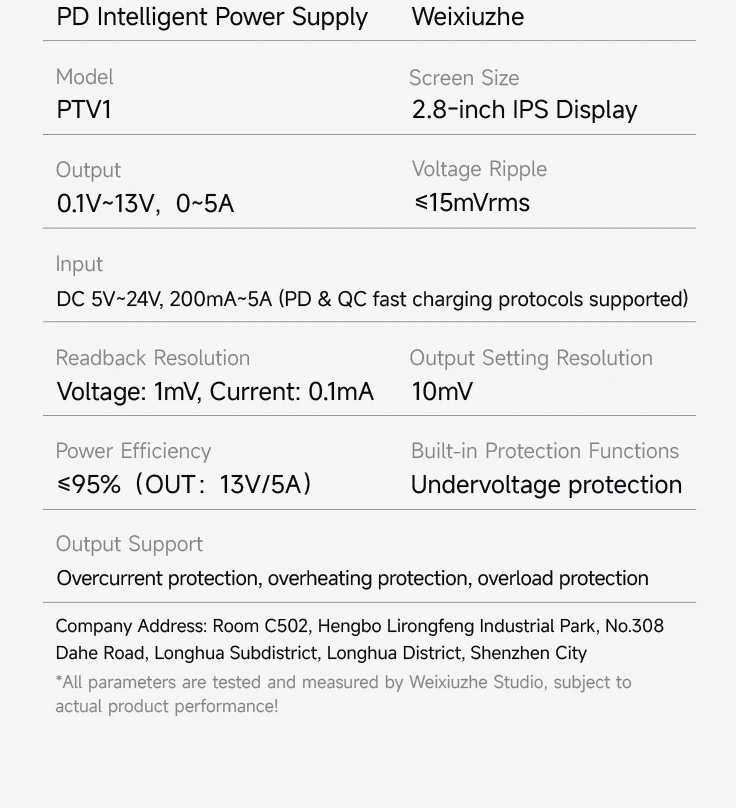 Weixiuzhe Ptv1 Power Supply Local Traceback & Playback of Curve Data Al-powered Current Data Analysis for Phone Repair Tool