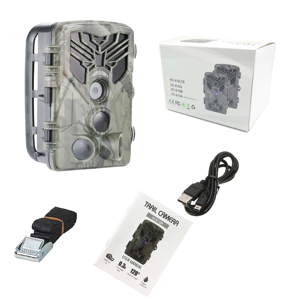 New Outdoor 24MP 2.7K HD IP65 Infrared Hunting Trail Trap HC-810A Wireless Camera For Night Vision Wireless Wildlife Camera