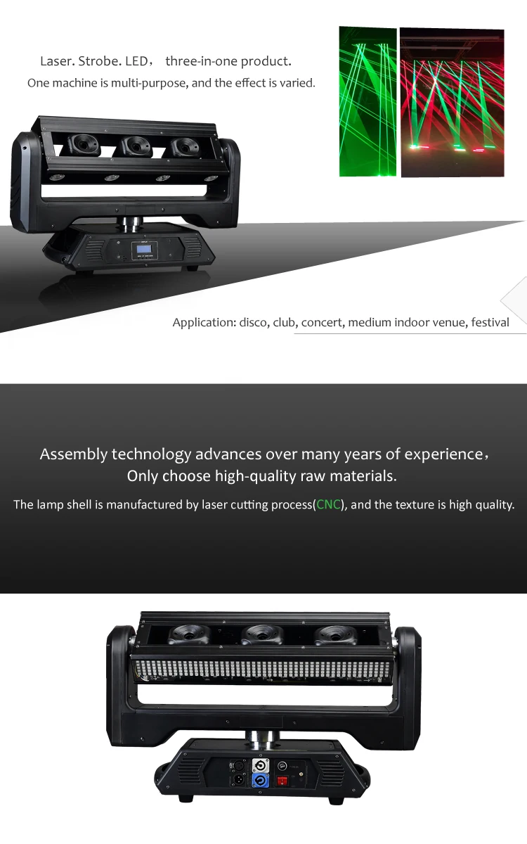 Latest Laser 1.5 Watt Light 6 Eye Laser Light Rgb Outdoor Waterproof