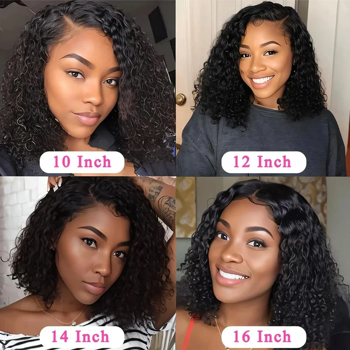 Parrucca bob lace front in capelli veri deep wave, pre-pizzicata_voghion.com