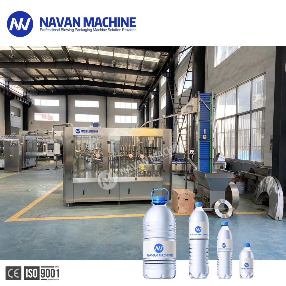 Navan Automatic Mineral Pure Drinking Water Production Line / Mineral Spring Water Filling Bottling Machine Plant manufacture