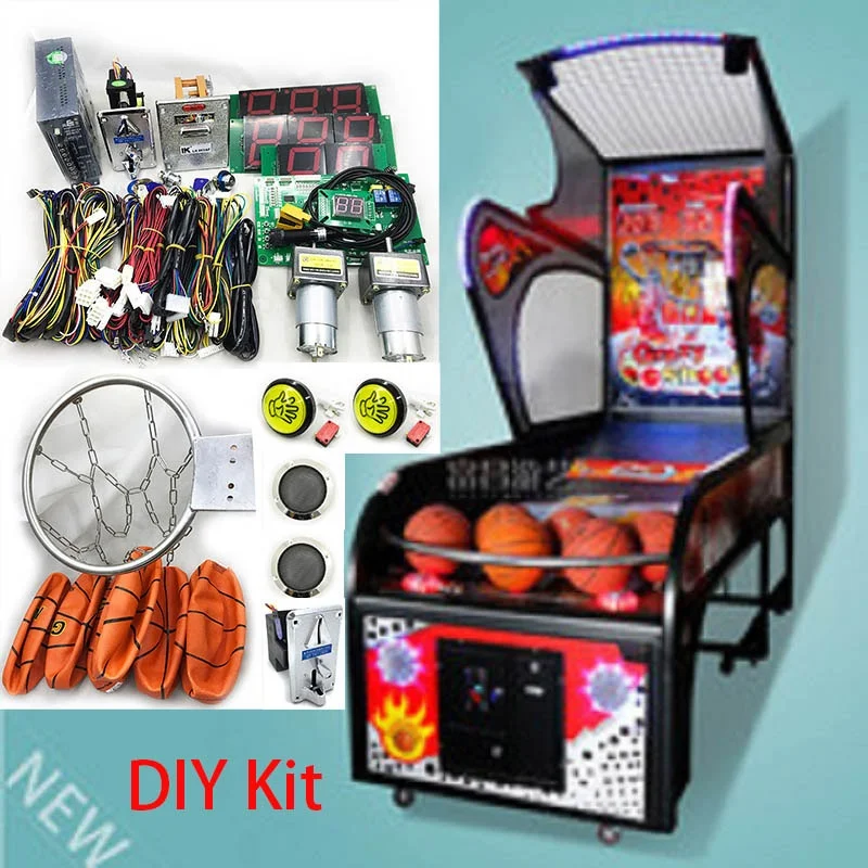 Coin Operated Basketball Arcade Game Machine Kit Pcb Diy Bundles Parts Kit Basket Ball Arcade Machines