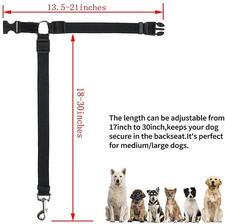 Fashion Attractive Design Seat Belt Dog Leash for Outdoor All Seasons