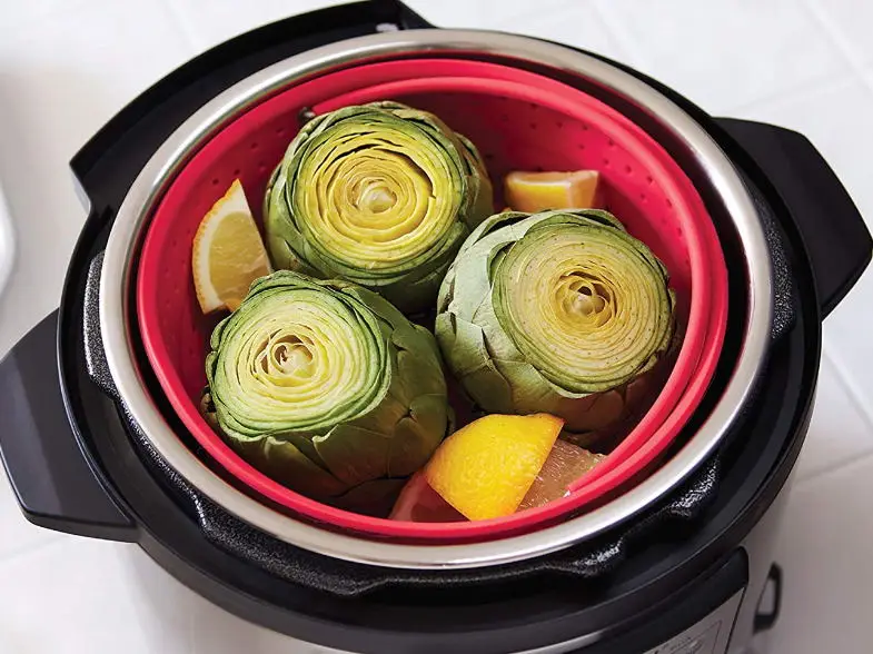 Real Factory Customize Collapsible Silicone Steamer Basket Insert for Pot 6-Quart