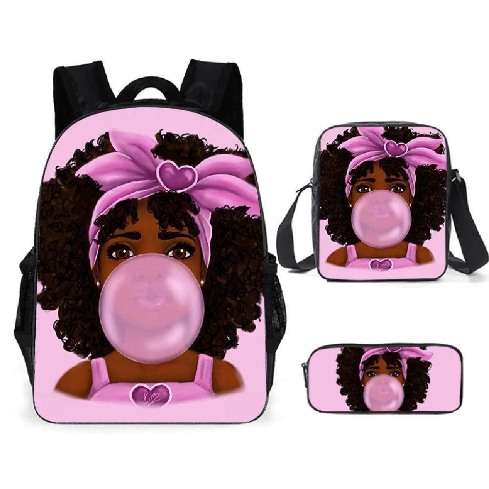 Heat Transfer Logo Printed Blank Backpack School Bag with Lunch Box