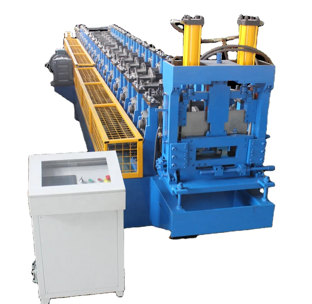 cheap price hydraulic steel frame cz purlin roll forming machine