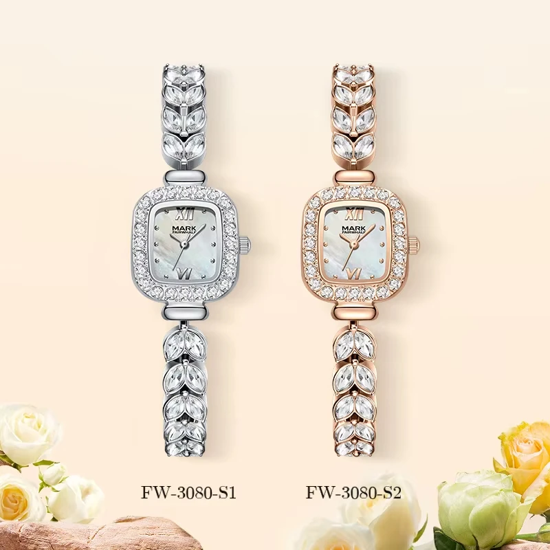 Mark Fairwhale FW-3080 Luxury Women's Zircon Watch