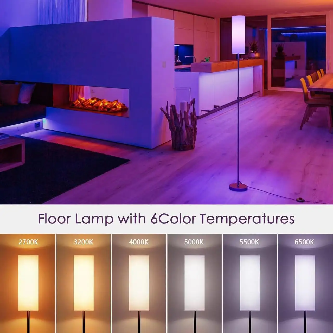 product intelligent app sensor voice full color remote control plug in atmosphere indoor magic color floor lamp-42