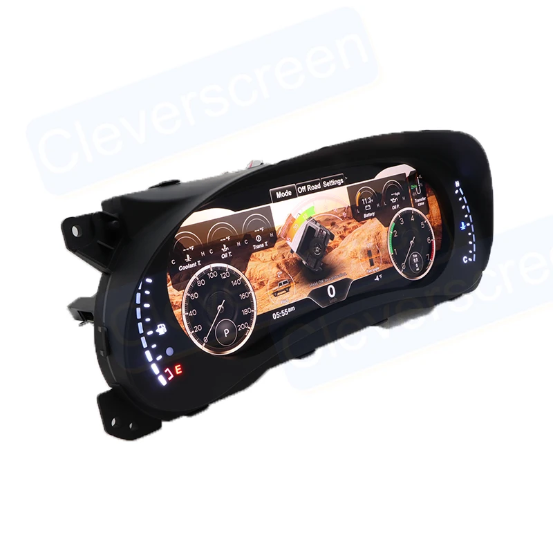 12.3''Car Digital Dashboard LCD Instrument Panel Speedometer for Jeep Wrangler 2007-2023 Cluster
