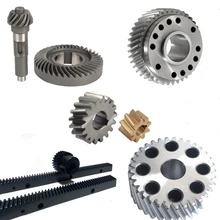304 stainless steel automotive gear steel CNC gear machining parts helical gear shaft CNC machining services