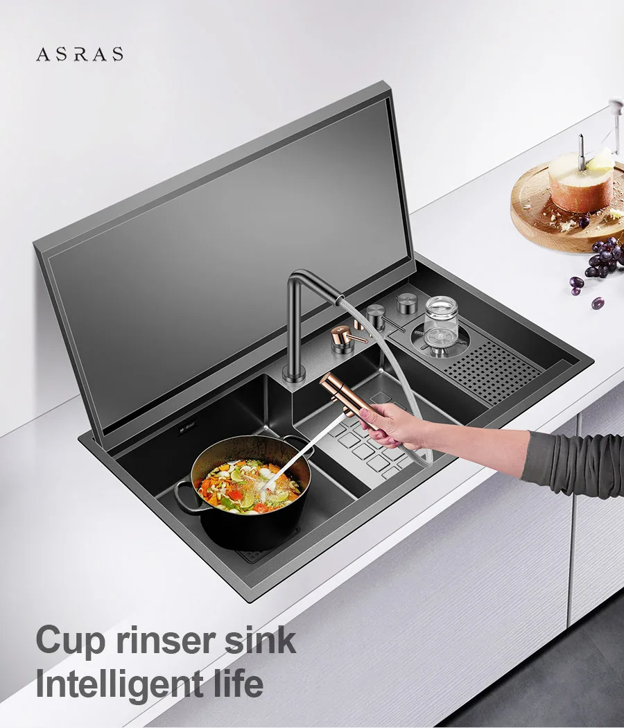ASRAS SUS304 Hidden Sink - Fine Brushed Model AS-8850NJX