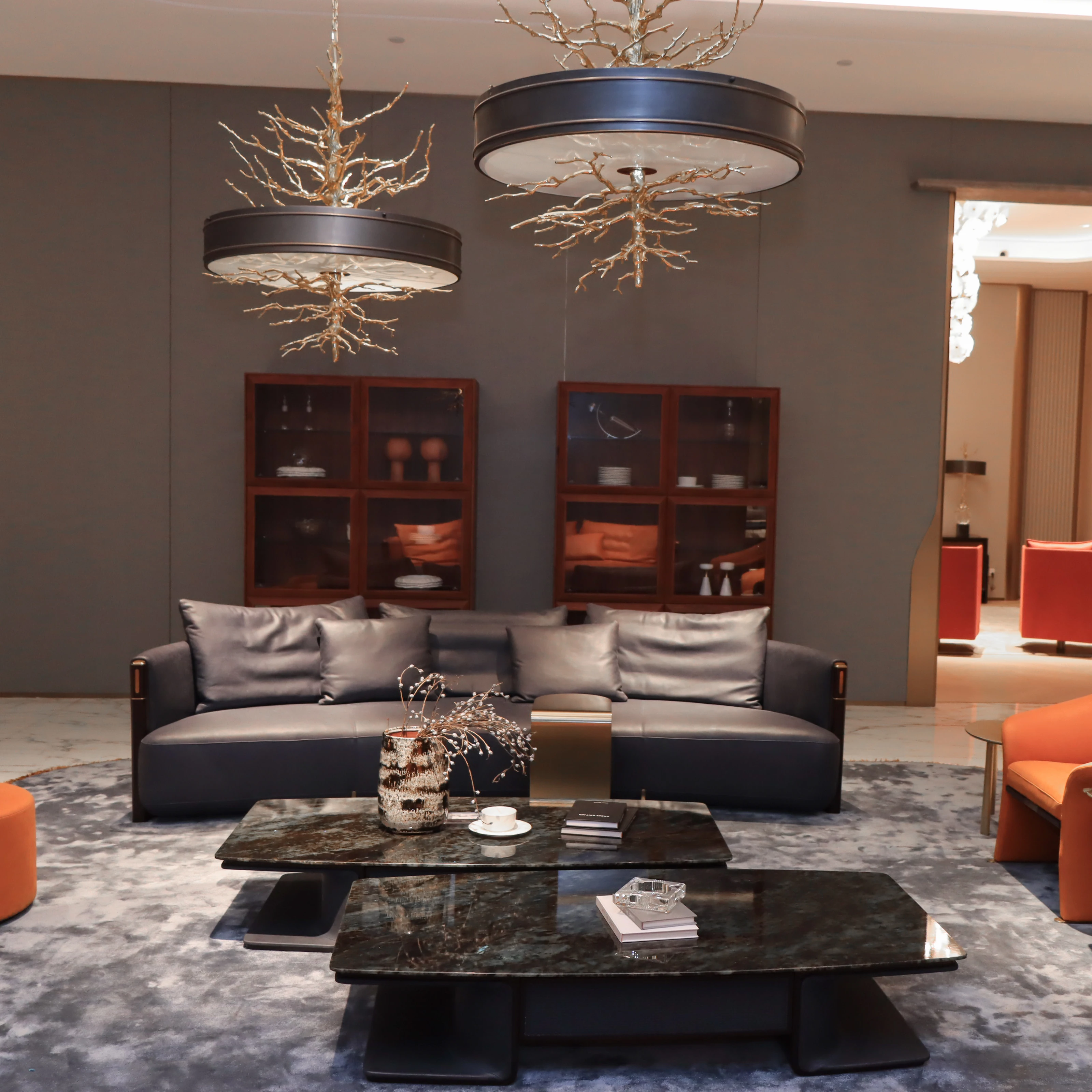 Modenfili Simple and Neat Sofa Set Luxury Modern Leather Living Room Furniture Canapés De Salon Divano